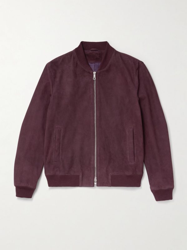 Suede Bomber Jacket
