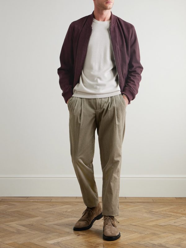 Suede Bomber Jacket - OU