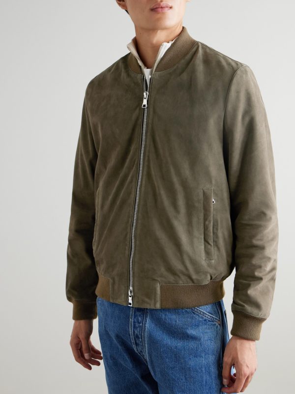 Suede Bomber Jacket - FR