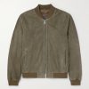Suede Bomber Jacket