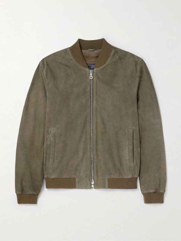 Suede Bomber Jacket