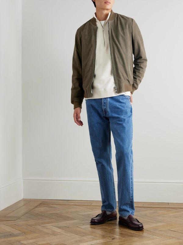 Suede Bomber Jacket - OU