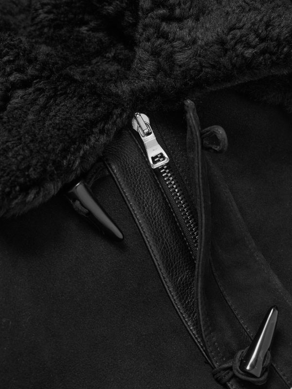 Oversized Shearling Duffle Coat - CU Oversized Shearling Duffle Coat - CU