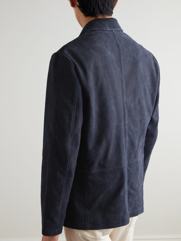 Suede Suit Jacket - BK Suede Suit Jacket - BK