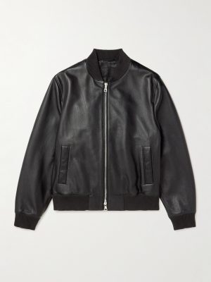 Full-Grain Leather Bomber Jacket Full-Grain Leather Bomber Jacket