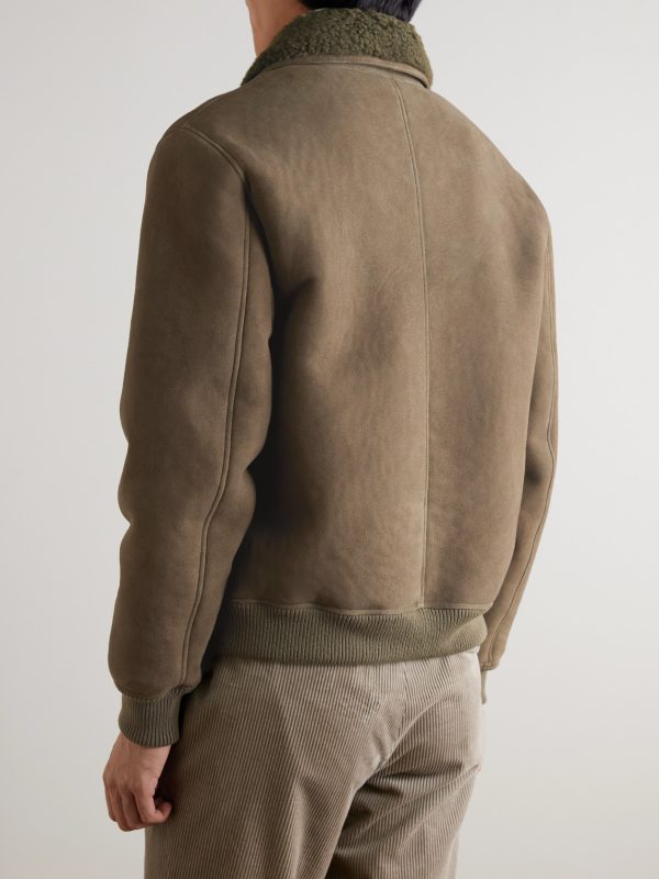 Shearling Bomber Jacket - BK Shearling Bomber Jacket - BK