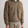 Shearling Bomber Jacket - FR Shearling Bomber Jacket - FR