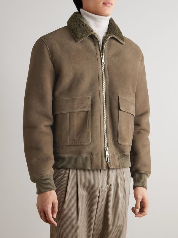 Shearling Bomber Jacket - FR Shearling Bomber Jacket - FR