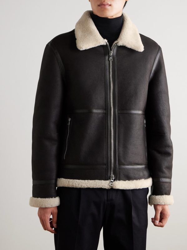 Shearling Bomber Jacket - FR Shearling Bomber Jacket - FR