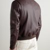 Shearling-Trimmed Full-Grain Leather Blouson Jacket - BK Shearling-Trimmed Full-Grain Leather Blouson Jacket - BK