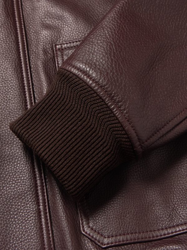 Shearling-Trimmed Full-Grain Leather Blouson Jacket - E1 Shearling-Trimmed Full-Grain Leather Blouson Jacket - E1