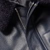 Shearling-Trimmed Full-Grain Leather Blouson Jacket - CU Shearling-Trimmed Full-Grain Leather Blouson Jacket - CU