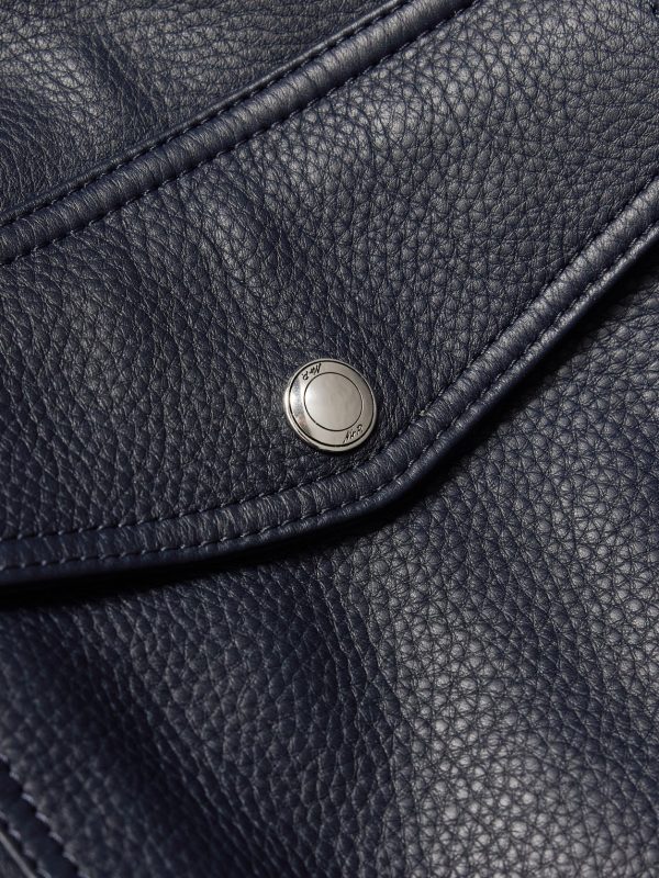 Shearling-Trimmed Full-Grain Leather Blouson Jacket - E1 Shearling-Trimmed Full-Grain Leather Blouson Jacket - E1