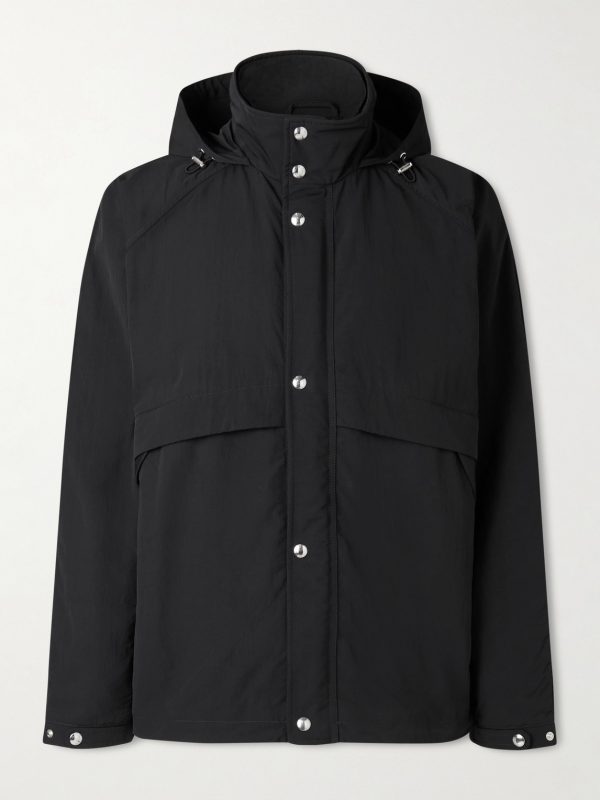 Recycled-Shell Hooded Jacket