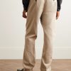 Edward Straight-Leg Organic Cotton-Twill Drawstring Trousers - BK Edward Straight-Leg Organic Cotton-Twill Drawstring Trousers - BK