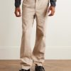 Edward Straight-Leg Organic Cotton-Twill Drawstring Trousers - FR Edward Straight-Leg Organic Cotton-Twill Drawstring Trousers - FR
