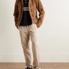 Edward Straight-Leg Organic Cotton-Twill Drawstring Trousers - OU Edward Straight-Leg Organic Cotton-Twill Drawstring Trousers - OU