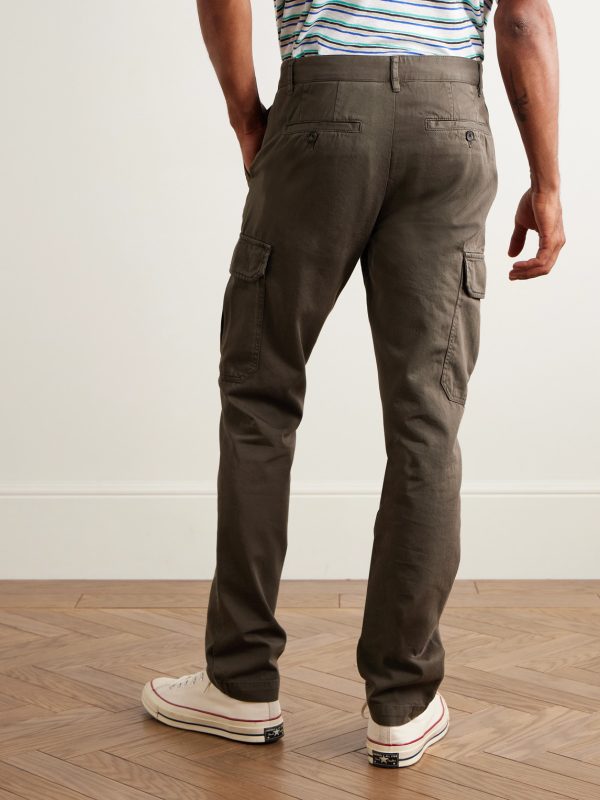 Samuel Slim-Fit Straight-Leg Organic Cotton-Twill Cargo Trousers - BK Samuel Slim-Fit Straight-Leg Organic Cotton-Twill Cargo Trousers - BK