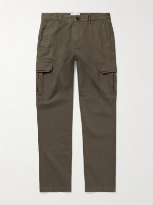 Samuel Slim-Fit Straight-Leg Organic Cotton-Twill Cargo Trousers