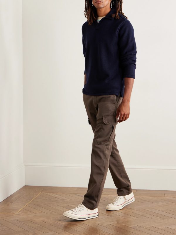 Samuel Slim-Fit Straight-Leg Organic Cotton-Twill Cargo Trousers - OU Samuel Slim-Fit Straight-Leg Organic Cotton-Twill Cargo Trousers - OU