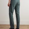 Straight-Leg Organic Cotton-Moleskin Trousers - BK