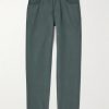 Straight-Leg Organic Cotton-Moleskin Trousers