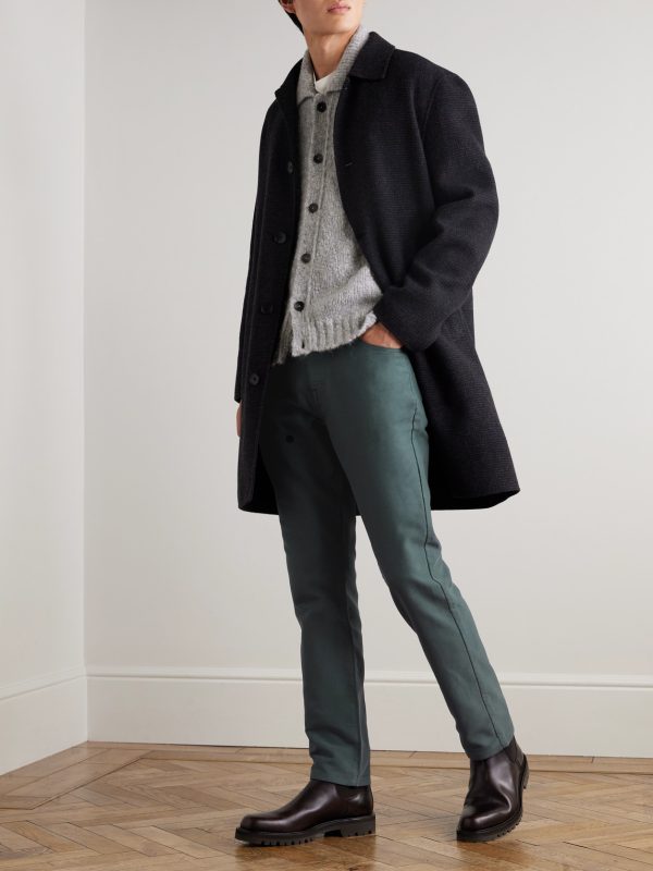 Straight-Leg Organic Cotton-Moleskin Trousers - OU