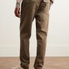 James Pleated Tapered Organic Cotton-Twill Trousers - BK