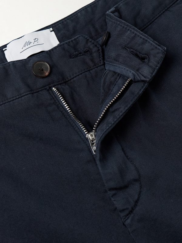 Samuel Slim-Fit Straight-Leg Organic Cotton-Twill Cargo Trousers - E1