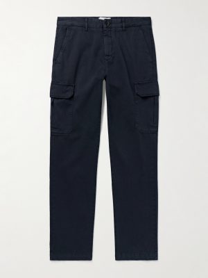 Samuel Slim-Fit Straight-Leg Organic Cotton-Twill Cargo Trousers