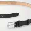 2.5cm Croc-Effect Leather Belt - E1 2.5cm Croc-Effect Leather Belt - E1