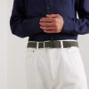 3.5cm Suede-Trimmed Woven Belt - FR 3.5cm Suede-Trimmed Woven Belt - FR