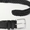 3cm Woven Leather Belt - E1