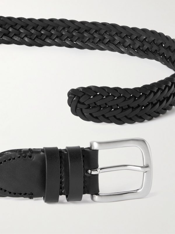3cm Woven Leather Belt - E1