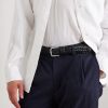 3cm Woven Leather Belt - FR