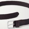 Luxe 3.5cm Woven Leather Belt - CU Luxe 3.5cm Woven Leather Belt - CU