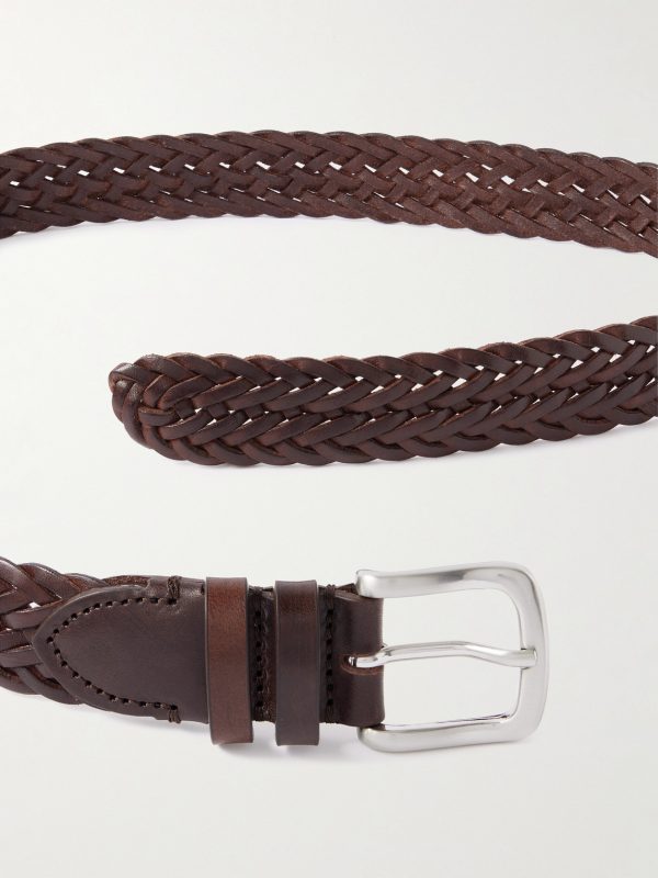 3cm Woven Leather Belt - E1