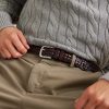 3cm Woven Leather Belt - FR