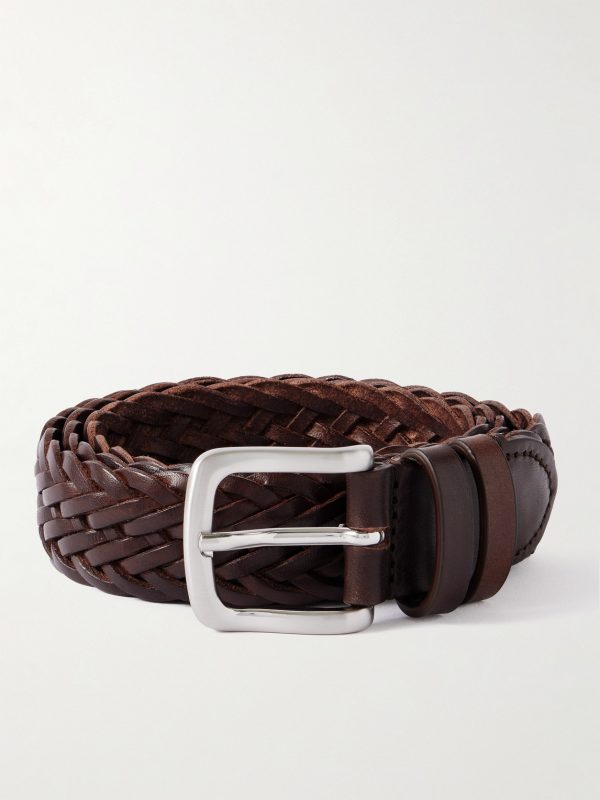 3cm Woven Leather Belt