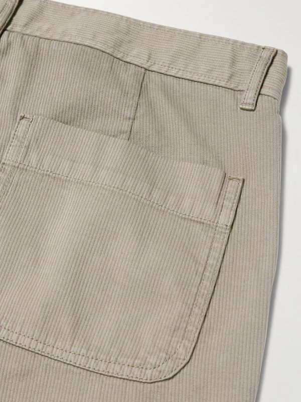 Edward Straight-Leg Cotton and Cashmere-Blend Corduroy Trousers - CU Edward Straight-Leg Cotton and Cashmere-Blend Corduroy Trousers - CU