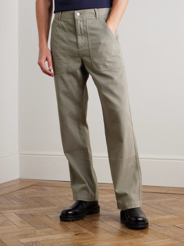 Edward Straight-Leg Cotton and Cashmere-Blend Corduroy Trousers - FR Edward Straight-Leg Cotton and Cashmere-Blend Corduroy Trousers - FR