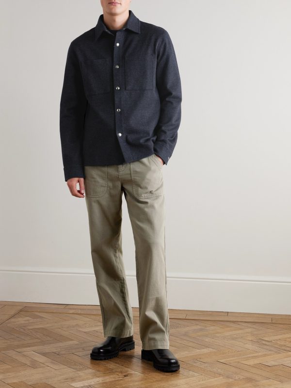 Edward Straight-Leg Cotton and Cashmere-Blend Corduroy Trousers - OU Edward Straight-Leg Cotton and Cashmere-Blend Corduroy Trousers - OU