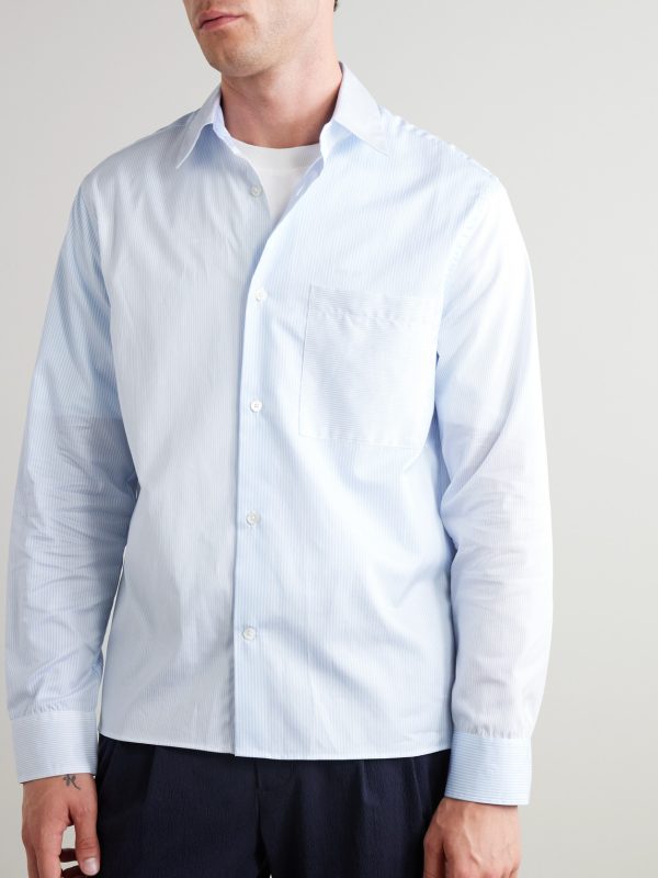 Striped Organic Cotton Shirt - FR Striped Organic Cotton Shirt - FR