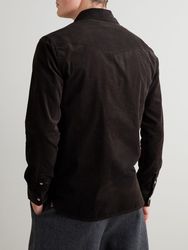 Organic Cotton-Corduroy Western Shirt - BK Organic Cotton-Corduroy Western Shirt - BK