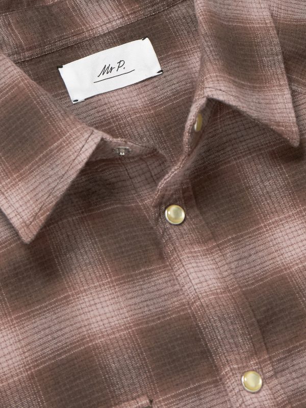 Checked Organic Cotton-Flannel Western Shirt - CU Checked Organic Cotton-Flannel Western Shirt - CU