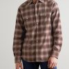 Checked Organic Cotton-Flannel Western Shirt - FR Checked Organic Cotton-Flannel Western Shirt - FR