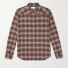 Checked Organic Cotton-Flannel Western Shirt Checked Organic Cotton-Flannel Western Shirt