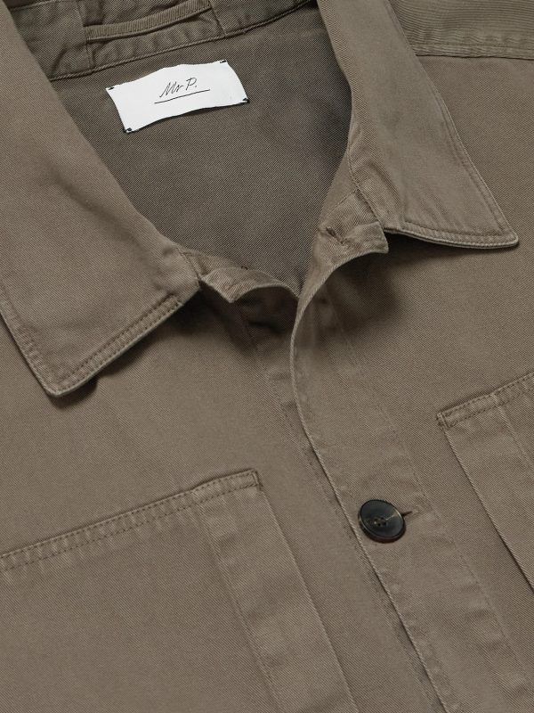Oversized Organic Cotton-Twill Overshirt - CU Oversized Organic Cotton-Twill Overshirt - CU