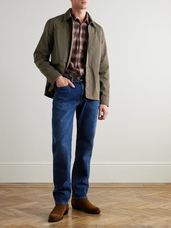 Oversized Organic Cotton-Twill Overshirt - OU Oversized Organic Cotton-Twill Overshirt - OU