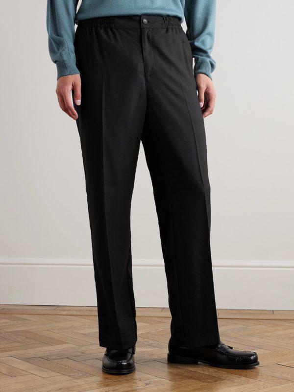Arthur Wide-Leg Woven Drawstring Trousers - FR Arthur Wide-Leg Woven Drawstring Trousers - FR